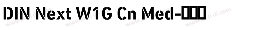 DIN Next W1G Cn Med字体转换